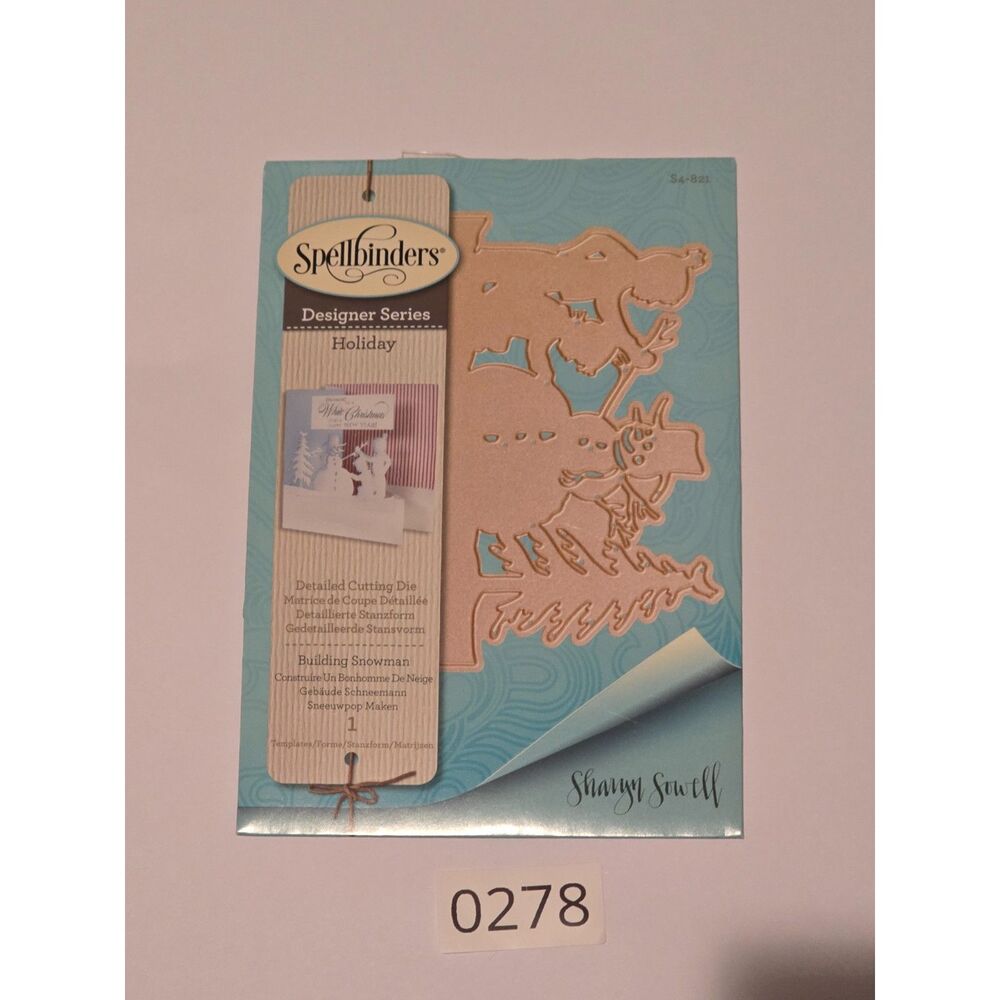 Holiday Building Snowman Detailed Cutting Die Card Making Scrapbooking